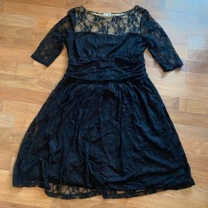 Kiyonna black lace dress